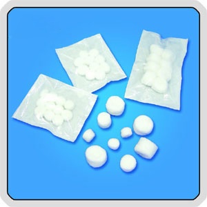 Absorbent cotton ball